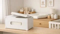 다이소 조립 패널로 만드는 박스형 기저귀 스토커, 한 장씩 쏙 빼는 수납법