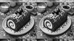 오븐 없이 만드는 크리스마스 통나무 케이크—비스킷 반죽으로 단단하게 말아내는 트롱케토