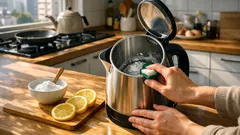 전기주전자 물때 제거, 레몬과 베이킹소다로 20분 디스케일링 하는 법