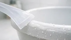 100원샵 스크레이퍼로 욕실 하얀 물때 한 번에 벗기는 법