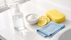 세면대 노란 얼룩, 구연산으로 안전하게 지우는 법(소재별 주의사항 포함)