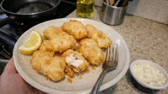 겉바속촉 흰살생선 덴푸라 레시피: 반죽은 대충 섞고 170℃로 바삭하게