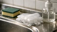 청소하다 장갑 벗을 때 찝찝함 줄이는 ‘접어서 벗기’ 4단계