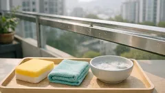 알루미 샤시 청소, 세게 문지르지 말고 이 순서로 끝내세요