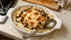 화이트소스 없이도 크리미해요: 순두부+치즈로 만드는 두부 그라탱