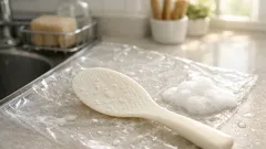 주걱에 밥알이 달라붙을 때, 염소계 표백제로 전분막 리셋하는 법