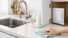 여름 주방이 끈적할 때, 싱크대 습기 줄이는 10초 습관