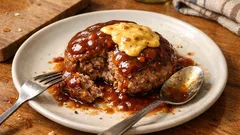 레드와인 향 더한 일본식 햄버그 스테이크—겉은 고소, 속은 촉촉하게 굽는 법