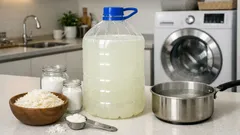 비누 플레이크·베이킹소다로 5L 대용량 액체 세탁세제 만드는 법