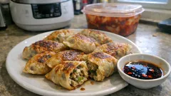 해동 없이 15분—에어프라이어 냉동만두로 겉바속촉 군만두 만드는 법