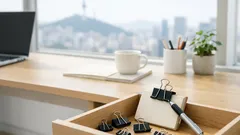 더블클립 하나로 책상 정리 끝내는 3가지 꿀팁