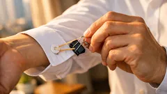 고무줄 하나로 셔츠 커프스 단추 10초 만에 잠그는 방법