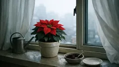 포인세티아 물주기부터 외풍 차단까지, 잎 안 떨어지게 키우는 겨울 관리법