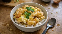 남은 튀김, 토스터로 바삭하게—멘츠유 달걀토지 텐동(덮밥) 한 그릇 레시피