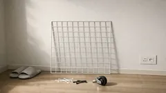 다이소 와이어 네트로 바퀴 달린 이동식 행거 만들기, 초저비용 원룸 수납 DIY