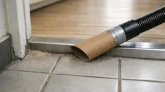 화장지 심지로 만드는 틈새 노즐, 현관 모서리 먼지 청소가 빨라집니다