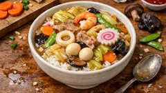 배추 듬뿍 팔보채 스타일 중화덮밥 소스—전자레인지로 조리 시간 줄이는 레시피