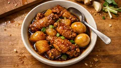 식초 한 숟갈로 깔끔해지는 닭날개·무 초조림 레시피(달걀까지 한 냄비에)