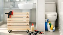 다이소 재료로 좁은 화장실 이동식 수납장 만드는 법