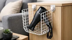 와이어넷 1장으로 드라이어 수납 만들기, 쓰는 곳 옆에 끼워 넣는 정리법