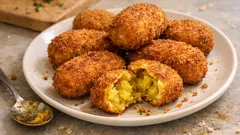 남은 카레, 감자만 더하면 끝: 바삭한 카레 크로켓 만드는 법