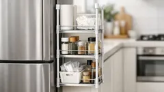 냉장고 옆 10~15cm 틈새, 다이소 슬라이드 선반으로 수납 만드는 법