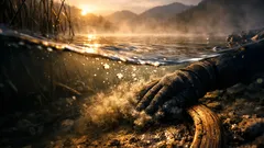 호수 바닥에서 16척 발견된 고대 통나무배, 5200년 ‘카누 주차장’ 가설이 나온 이유