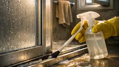 욕실 도어레일 냄새와 검은때, 분해 통세척으로 한 번에 끝내는 법